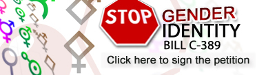 stop gender identity bill c-389